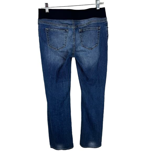 Liz Lange Medium Wash Bootcut Under Belly Maternity Jeans Size 6 - Picture 2 of 7